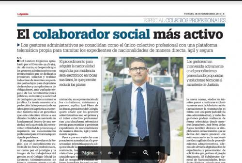 Especial Colegios Profesionales. La Opinión de Murcia. Noviembre 2016